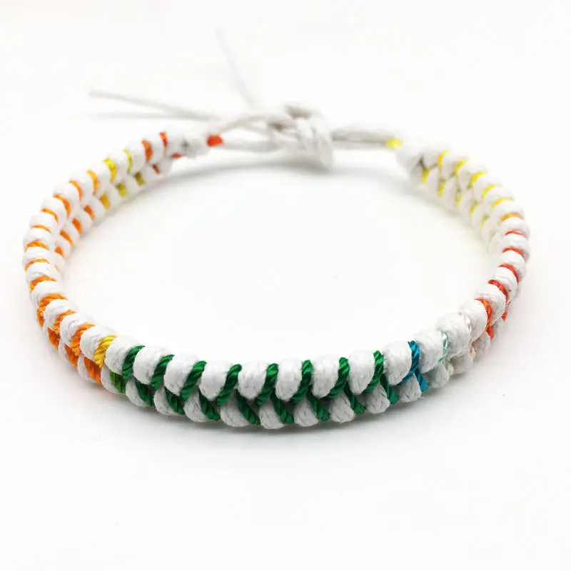 Diy Hand Knitting Chinese Knot Women Knitting Bracelet Multicolored