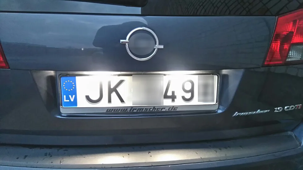 Led license plate light for Opel Vectra C Estate 2002-2008-9