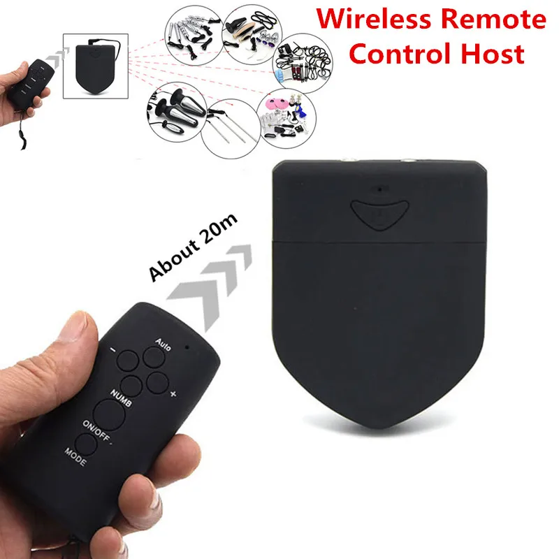 Wireless Remote Control Electro Shock Power Therapy Box,Dual Holes