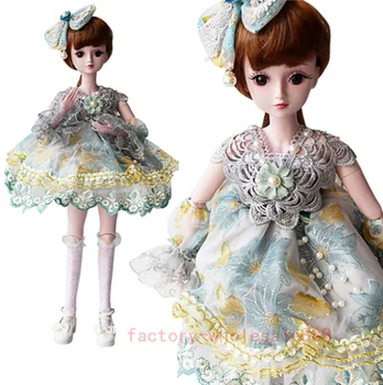 

Ball Jointed Doll 1/3 BJD Doll Female Eyes Free Face Make Up Full Set Clothes US Toys For Children Girls Toys
