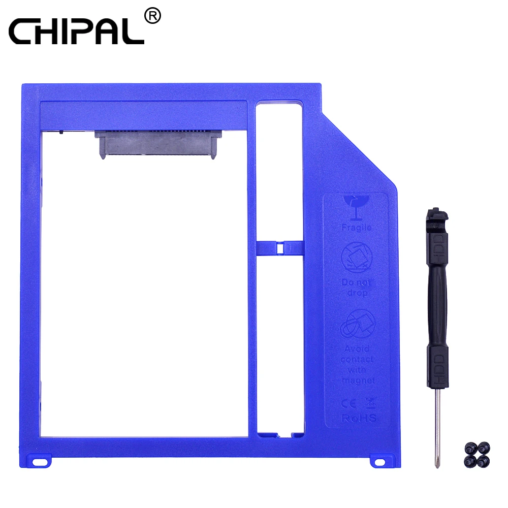CHIPAL 10 шт. 2nd HDD Caddy 9 5 мм SATA 3 0 до 2 &quot2 ТБ жесткий диск SSD чехол для Macbook Pro Air 13&quot 15