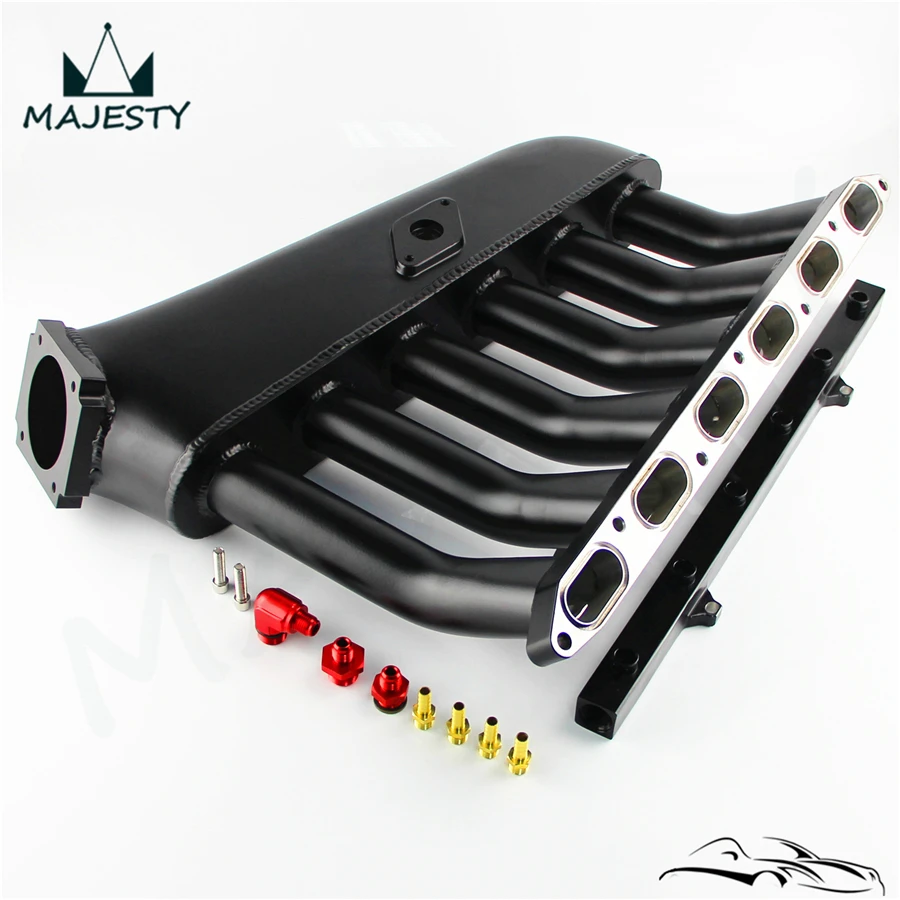 

Fits For BMW E36 E46 M50 M52 325i 328i 323i M3 Z3 E39 528i Intake Manifold Black+Fuel Rail Black
