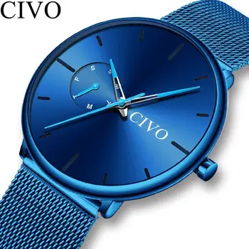 

CIVO Luxury Mens Fashion Sports Quartz Watches Men Army Military Watch Male Waterproof Minimalist Clock Relogio Masculino