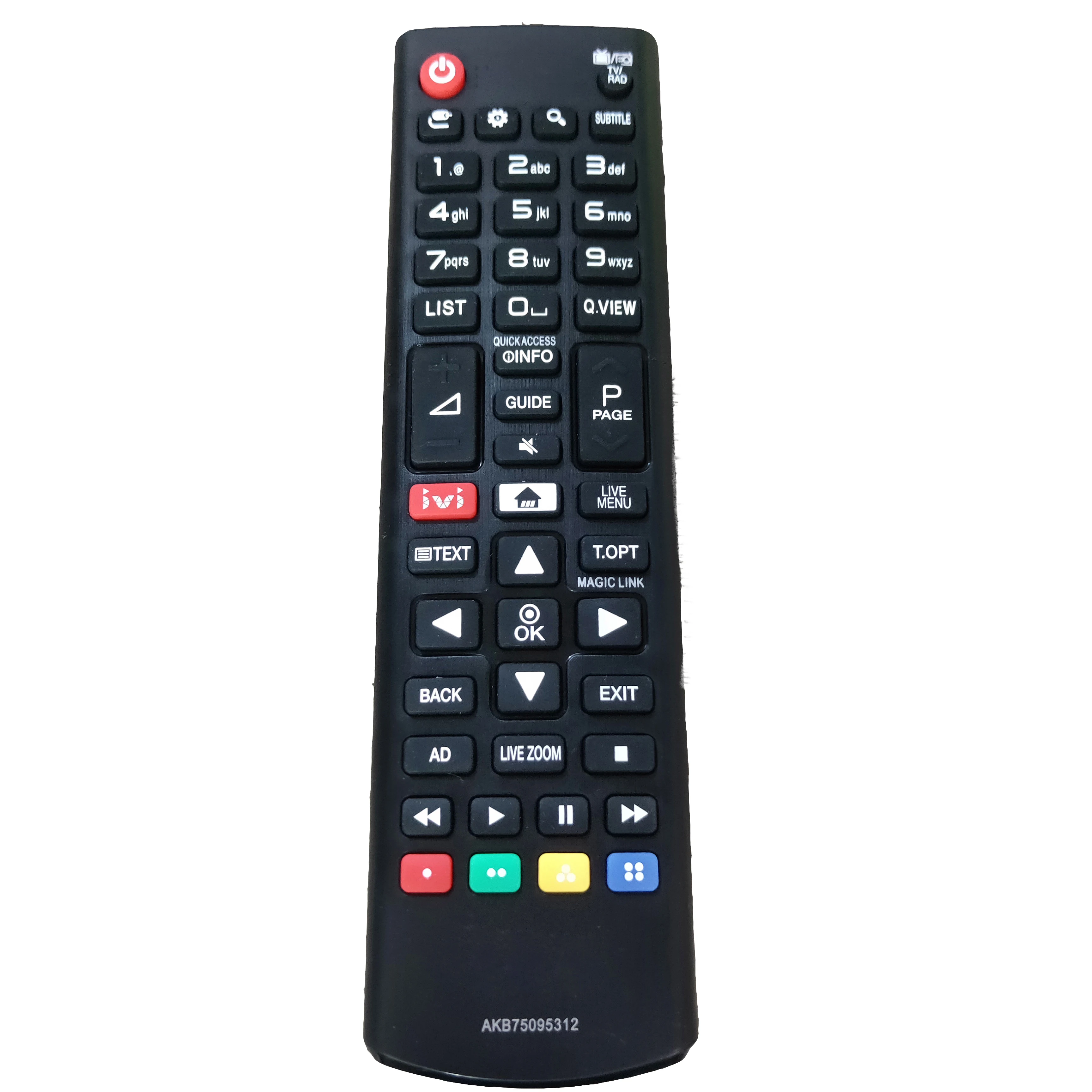 

New AKB75095312 Replacement for LG LCD LED TV with IVI Remote Control 2017 43UJ634V-Zd Fernbedienung