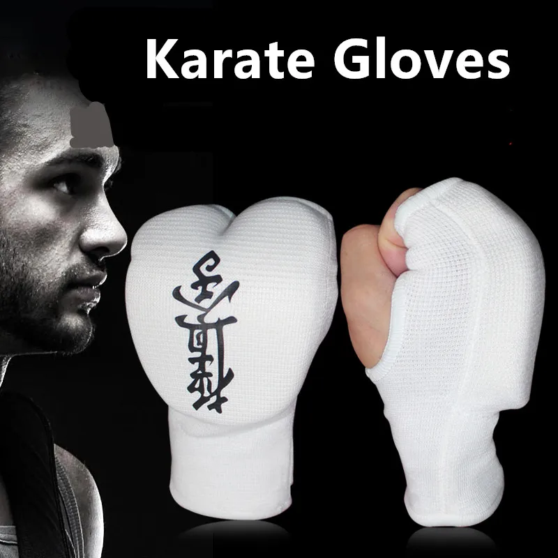 Karate Gloves Martial Arts Half Finger Protector Taekwondo Karate MMA
