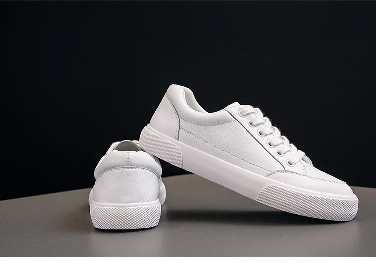 

Casual shoes 2018 autumn new bottom with soft surface small single shoes wild show leather white shoes