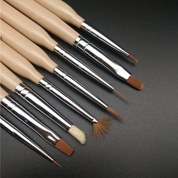 

8PC/Set Manicure Brushes Nail Gel Drawing Brush For Gradient For Gel Polish Nails Professional Equipment Nail Art Tools