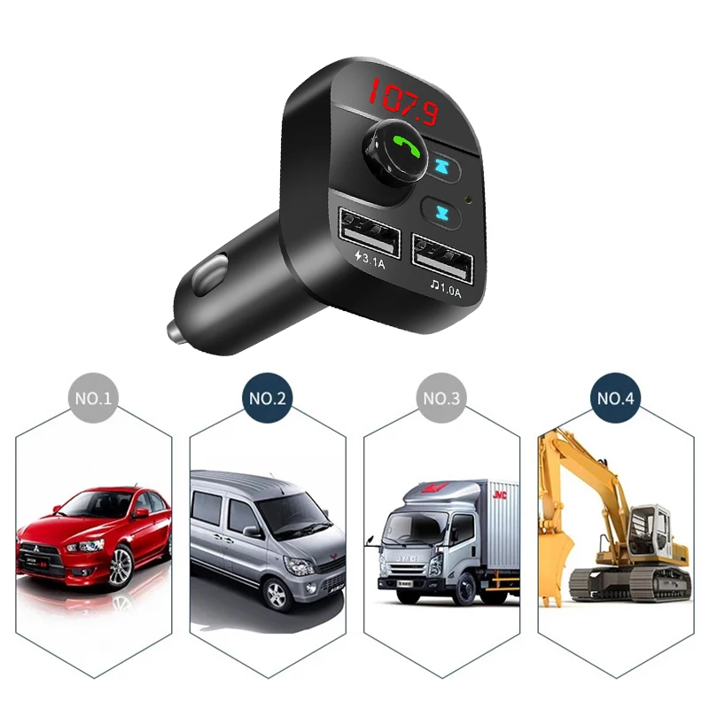 Rovtop-Bluetooth-5-0-Car-Kit-Handsfree-Wireless-FM-Transmitter-3-1A-Quick-Charge-Dual-USB (2)