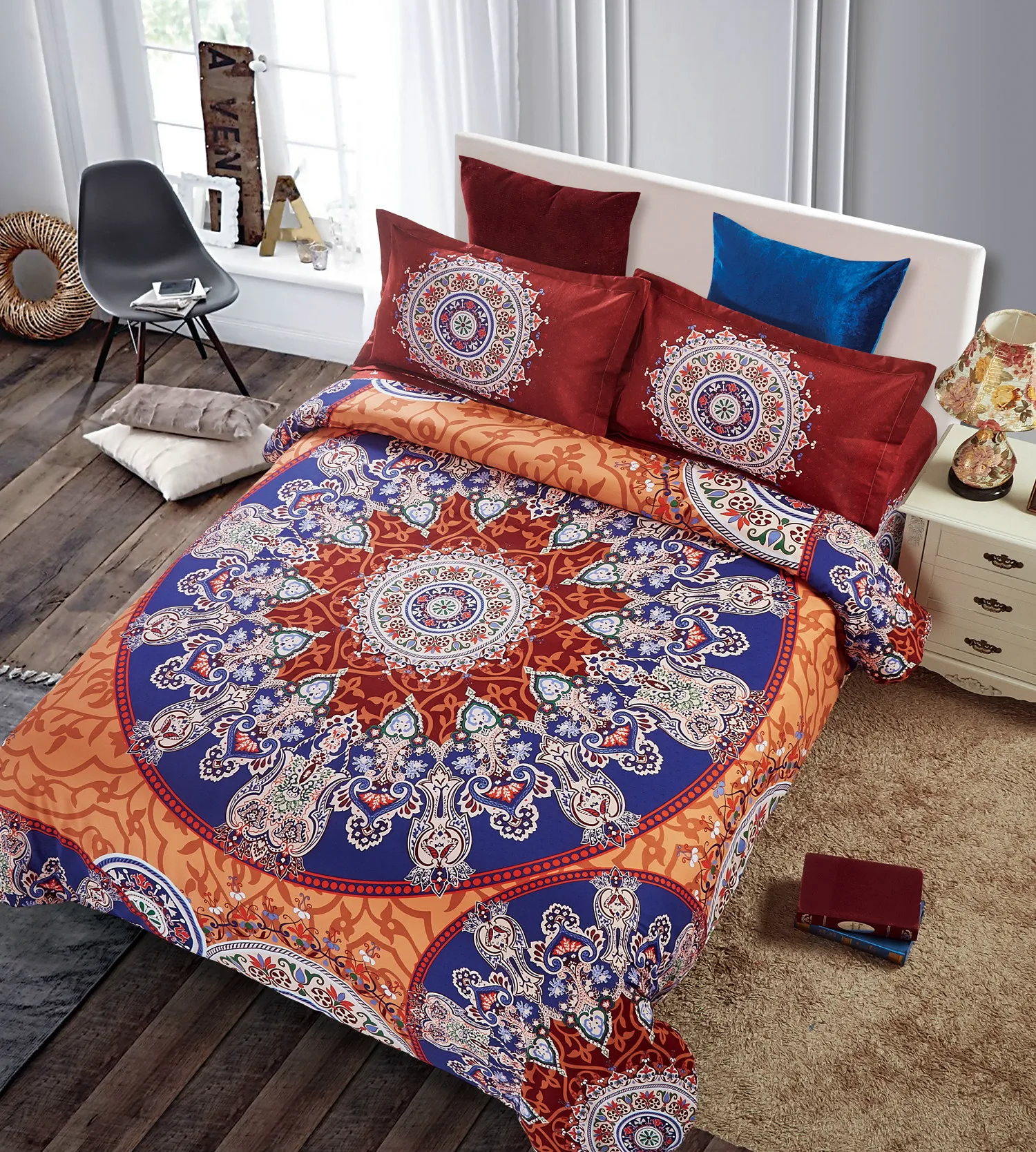 

2019new arrival duvet cover Bohemian fashion bedding set