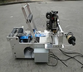 

Low price semi-automatic round bottle labeler with date printer