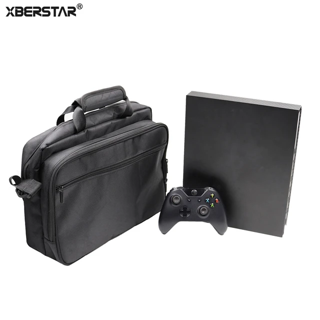 Best Price XBERSTAR Storage Case Bag For Xbox One X Game Console Protective Travel Cases Carrying Suitcase Bag Pouch Box Handbag Black New 