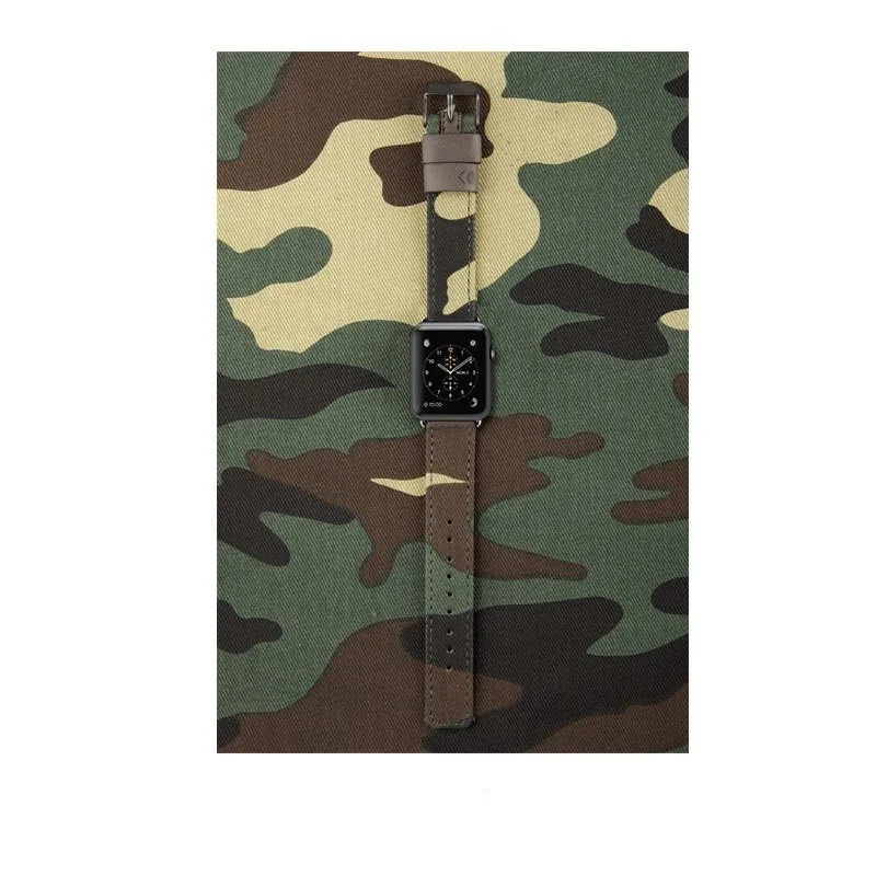 ZJM Горячая для Apple кожаный ремешок нового стиля высокого качества хлопок крутой ремешок для ремешка для Apple Watch Band