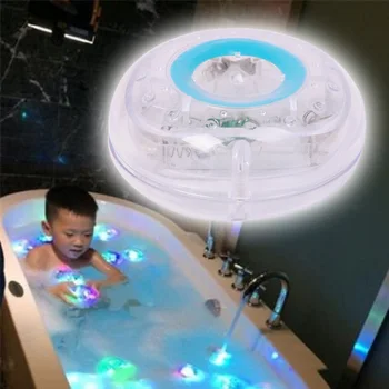 

Hot Sale 2017 Colorful Bathroom LED Light Waterproof Toys Kids Funny Bathing Toys in Tub