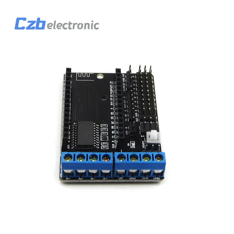 HX25B009 WIFI NodeMcu Lua Motor Driver Shield Board L293D For ESP8266 ESP-12E Dual High Power H Bridge Module 4.5-36V  (3)