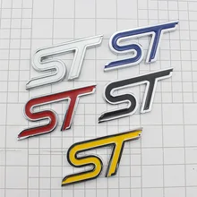 АБС-пластик эмблема стикер ST Label 3D логотип ST наклейка спортивный стиль для Ford Focus Fiesta Ecosport Kuga Mondeo Эверест аксессуар