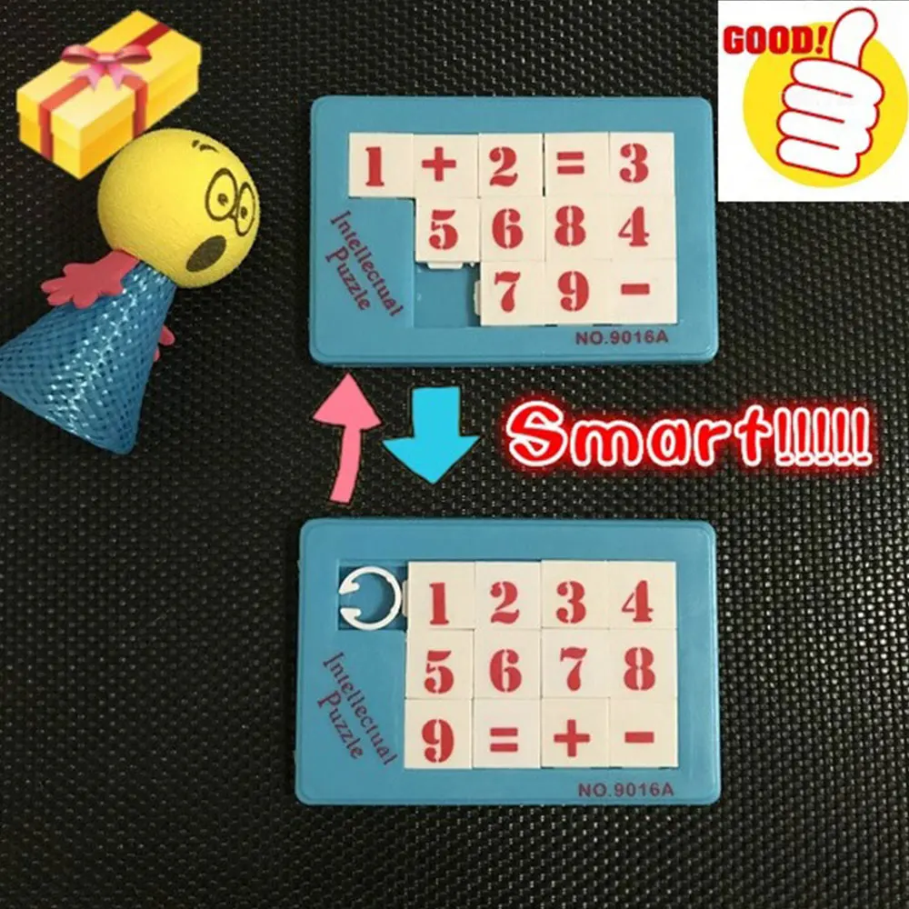 Новинка забавная раздвижная головоломка пластиковая мини-Математика случайное развитие игрушек для девочек