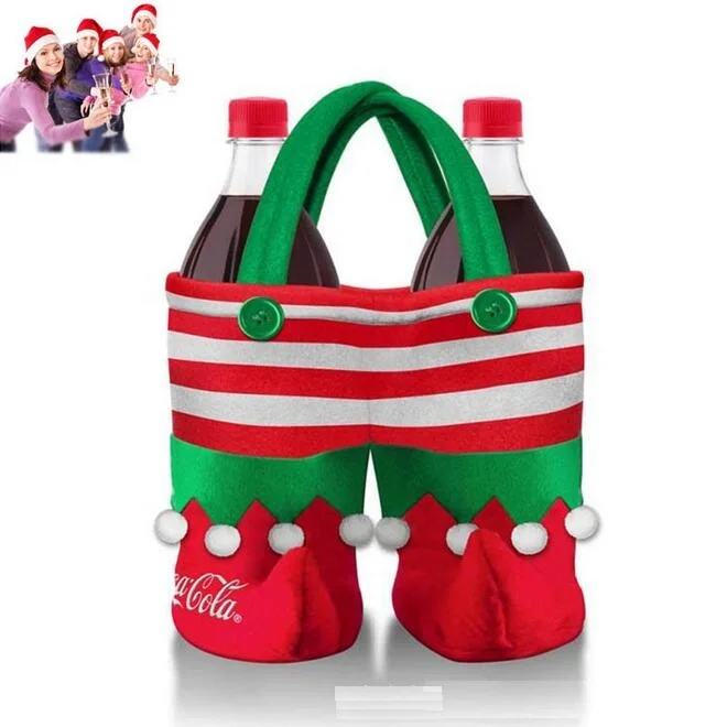 Fashion SaleFree shipping Christmas Santa Pants Candy Bags Xmas