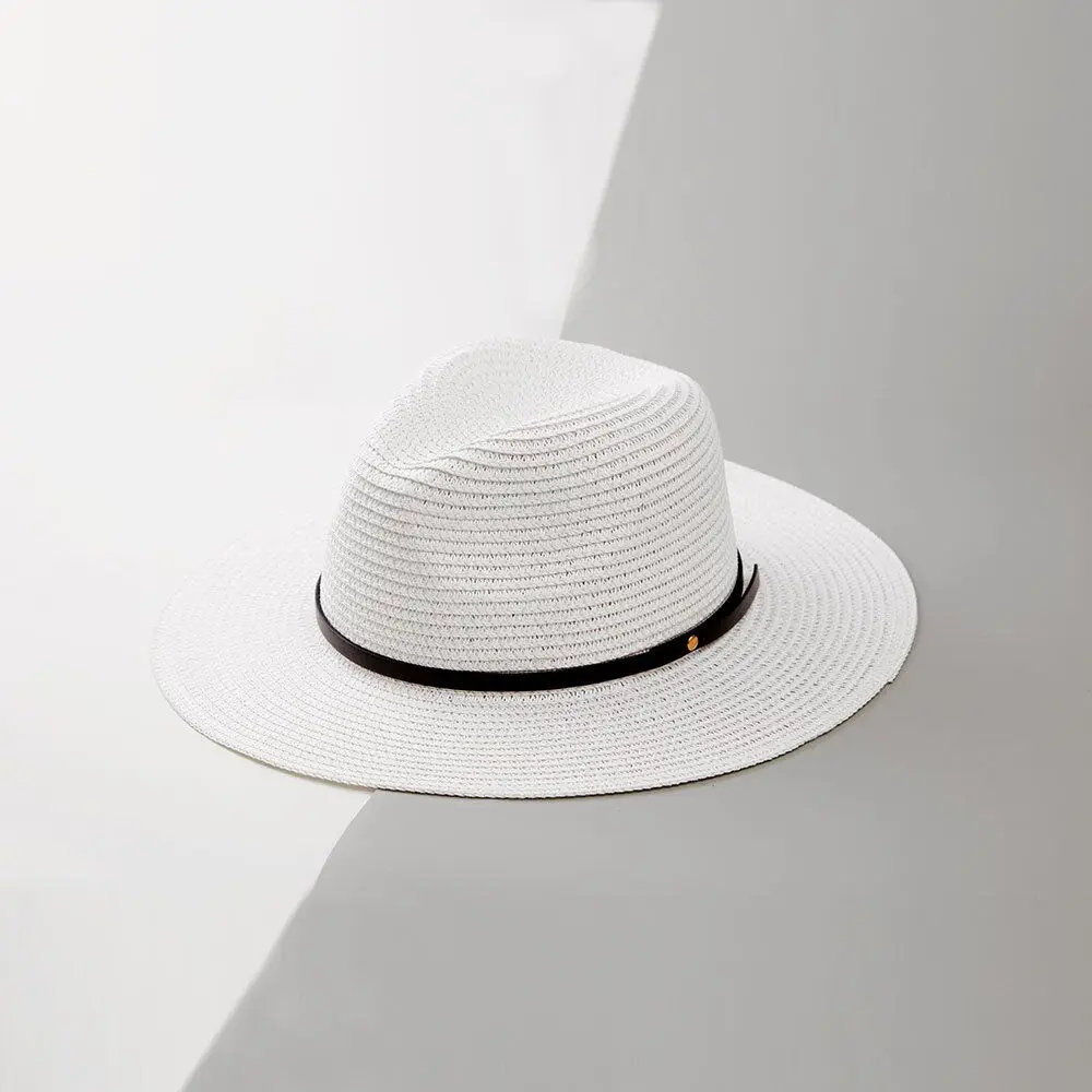 PLOERMIN летняя шляпа женская соломенная шляпа Панама Fedora пляжные каникулы широкий козырек повседневные Летние солнцезащитные шапки для женщин Sombrero
