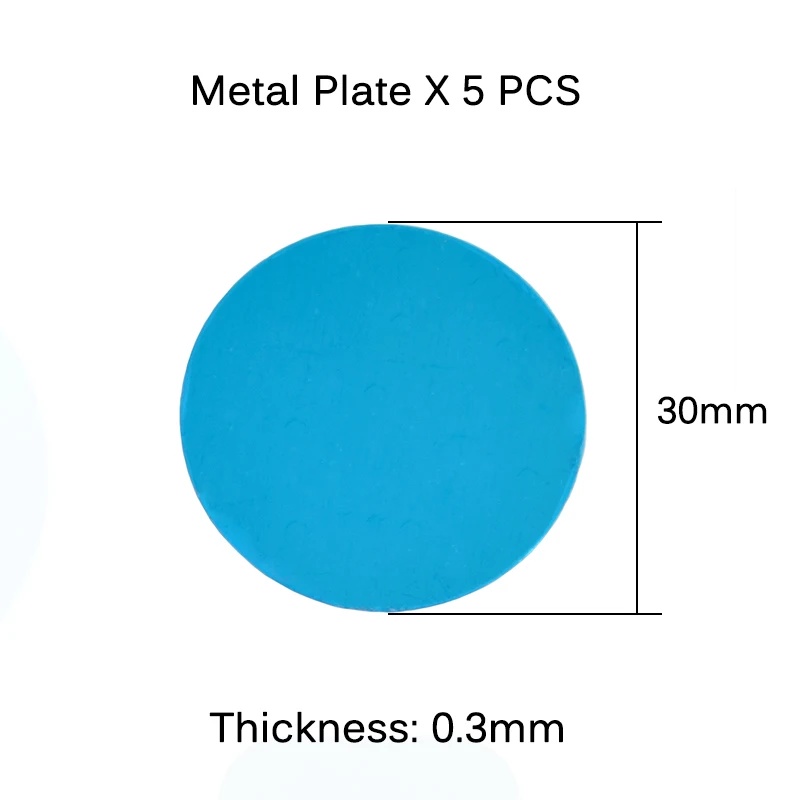 5 шт./лот OD 40 мм 35 мм 30 мм металлическая пластина-диск железный лист для магнитного держателя телефона для магнитных автомобильных держателей подставки для телефона Прямая поставка - Цвет: 5PCS 30mm
