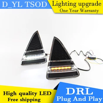 

Car styling For Ford Focus LED DRL For Focus 2012-2013led fog lamps daytime running lights High brightness guide LED DRL A style