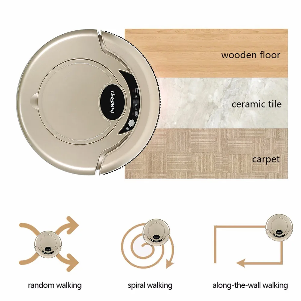 ISWEEP New Arrival S320 Smart Robot Vacuum Cleaner For Home Appliances Mopping Machine Mopping Cloth Strong Suction Random Type