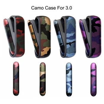 

Camouflage Soft PU Leather Case For IQOS 3.0 Side Cover Protective Case