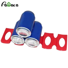 Складное Силиконовое для вина штабелер набор, пивная банка стойка держатель бутылки вина коврик для холодильник шкаф стойка для пивных банок космический Органайзер