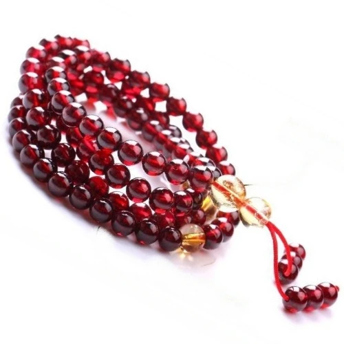

Crystal natural stone bracelet female fashion accessories claretred yellow crystal
