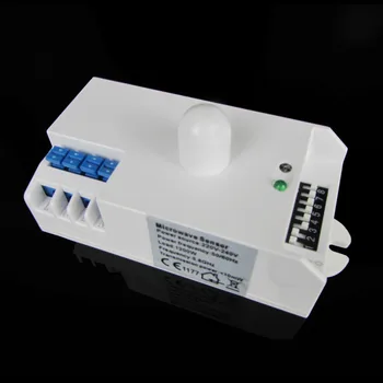 

2017 New Quality AC 220V-240V 5.8GHz Microwave Radar Sensor Body Detector motion sensor light Switch Indoor Hot sale