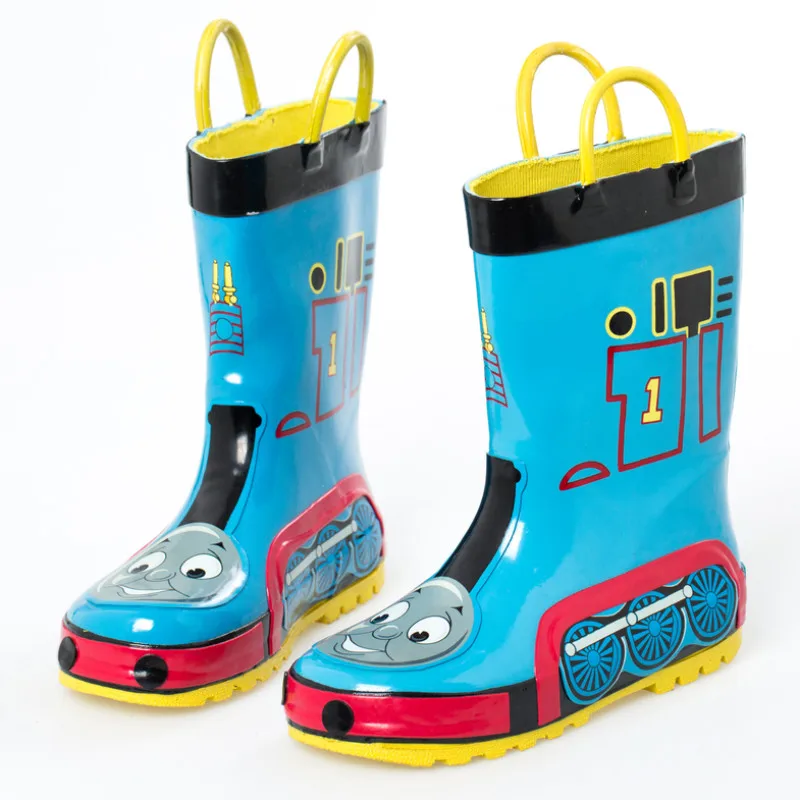 

Thomas And Friends Toddler Boys Blue Rubber Rain Boots Teenage Children Boy Waterproof Rainboots TheTank Engine Shoes Drop Ship