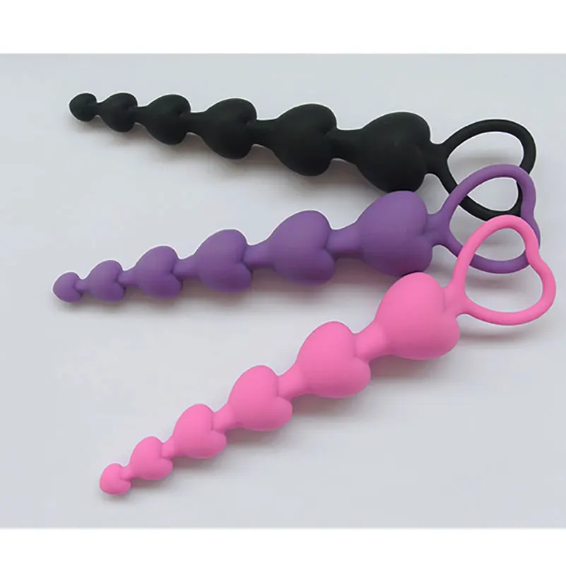 hh00p HeartSilicone Medium Butt Plug (5)