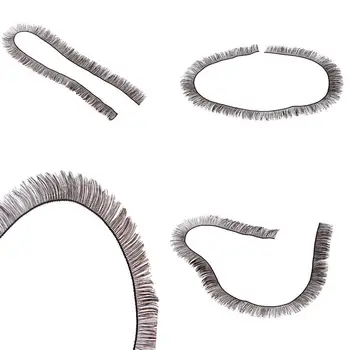 

5Pcs/Lot 8*20cm Black False Eyelashes For 1/3 1/4 Doll Accessories Doll Make Up Eye Line Strips Doll False Eyelashes