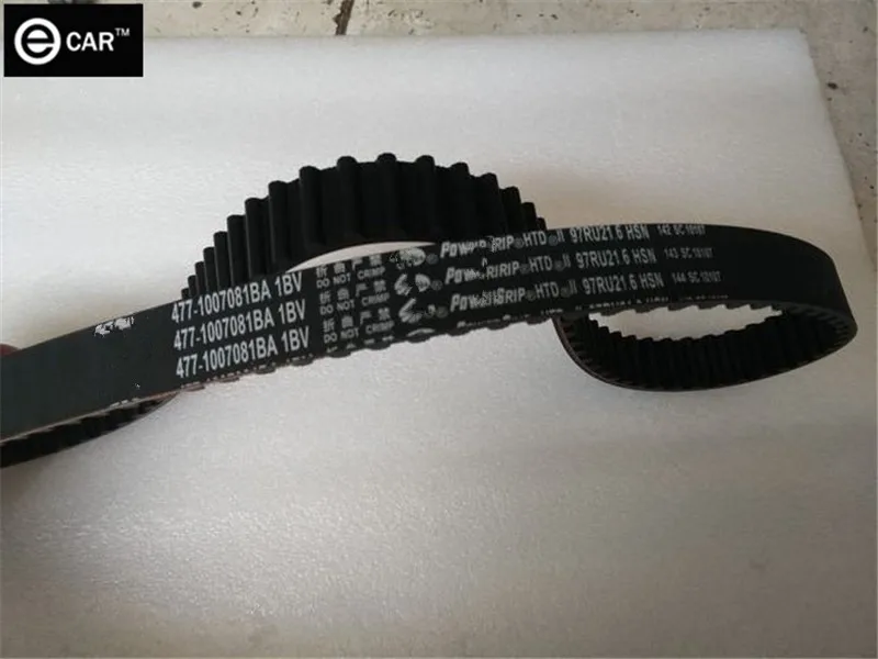 

477 engine belt,timing belt for chery MVM315 FORA fulwin2 engine accessories toothed belt for chery 477engine 477-1007081BA