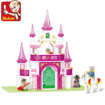 

Sluban 0153 271Pcs Girl Friends Sweet House Princess palace Building Block 3D DIY Educational toys for Kids Compatible With Toys