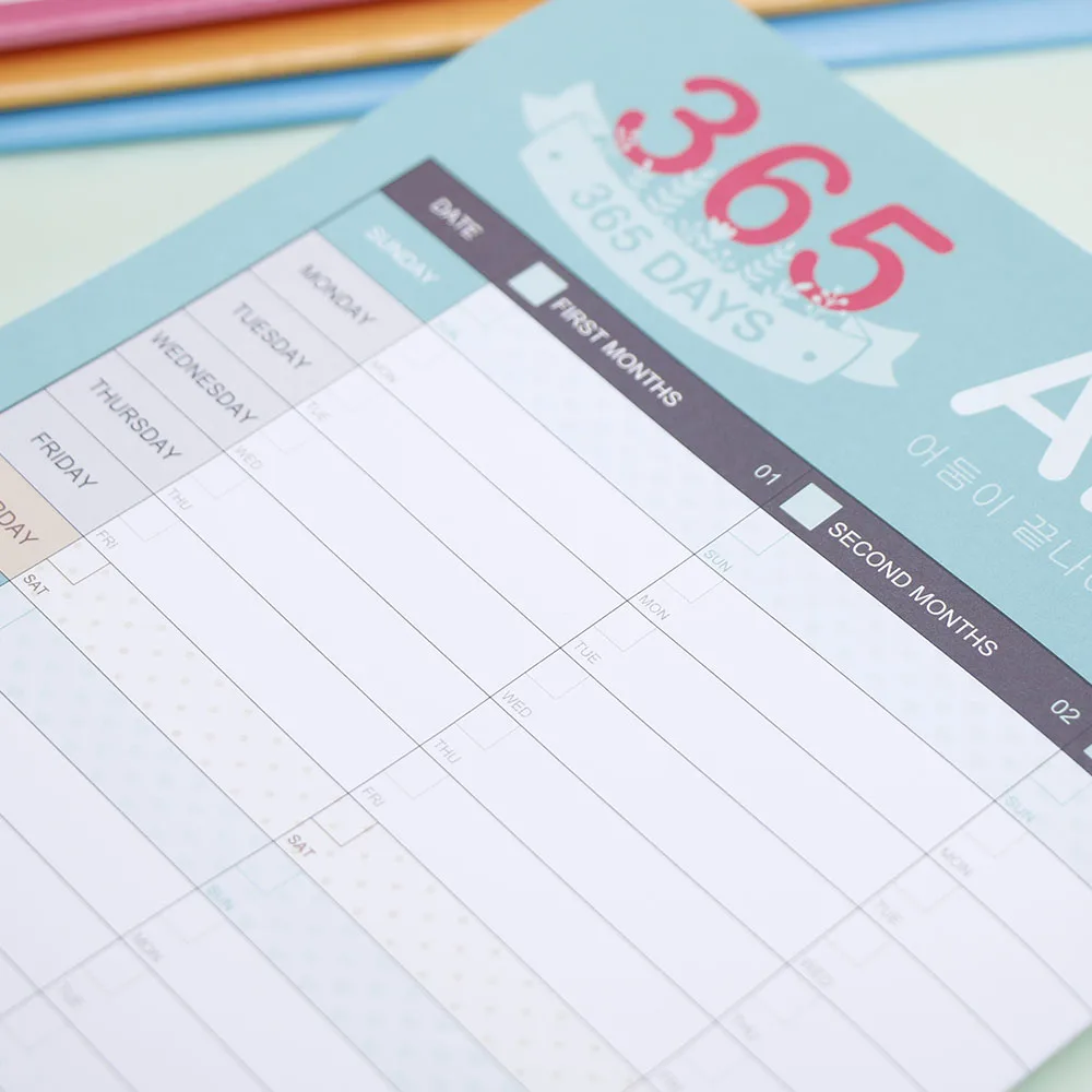 High Quality Calendars Efforts Planner Book 365 Days Diary N For Kids School Supplies High Quality Calendars Efforts Planner Book 365 Days Diary N For Kids School Supplies