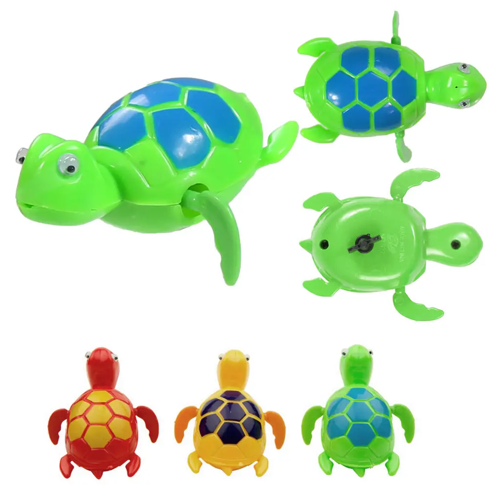 2 Pcs Baby Turtle Wind up Floating Toys For Child Children Swim Play Time Hot