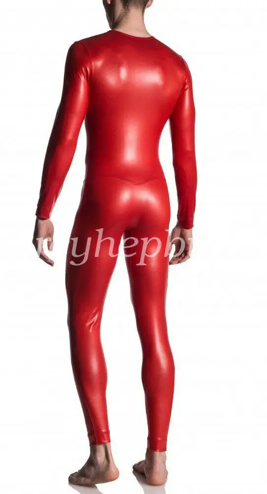 

100%Latex Rubber Gummi Ganzanzug Catsuit Suit Party Rouge Size S-XXL