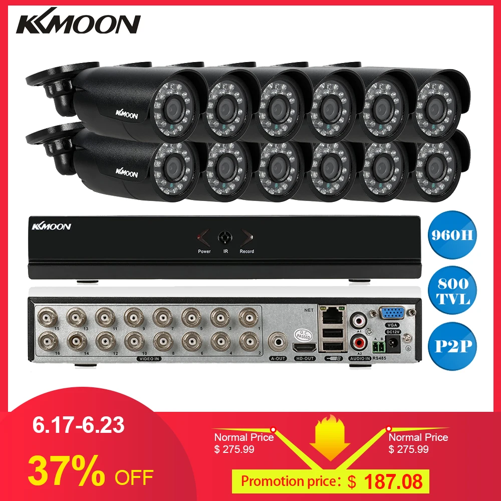 Aliexpress.com : Buy KKMOON 16CH 960H D1 CCTV DVR Recorder Kit 12PCS