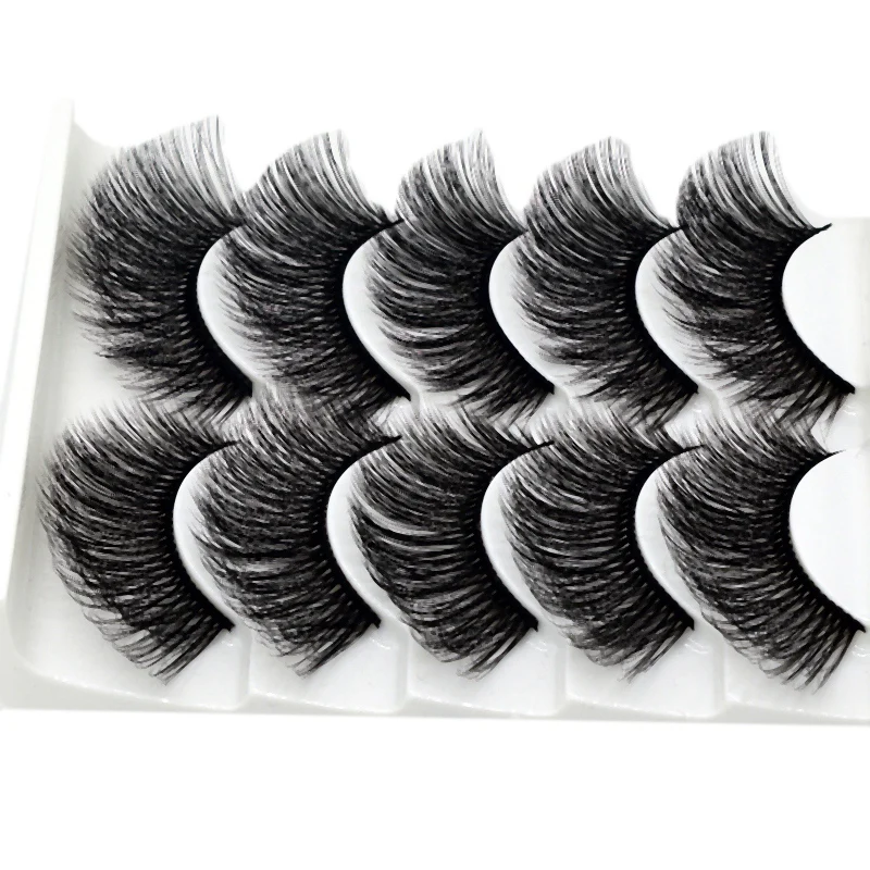 

3D-46 Soft And Comfortable Cotton Thread Stem Stereo Multi-Layer Eyelashes Chemical Fiber False Eyelashes