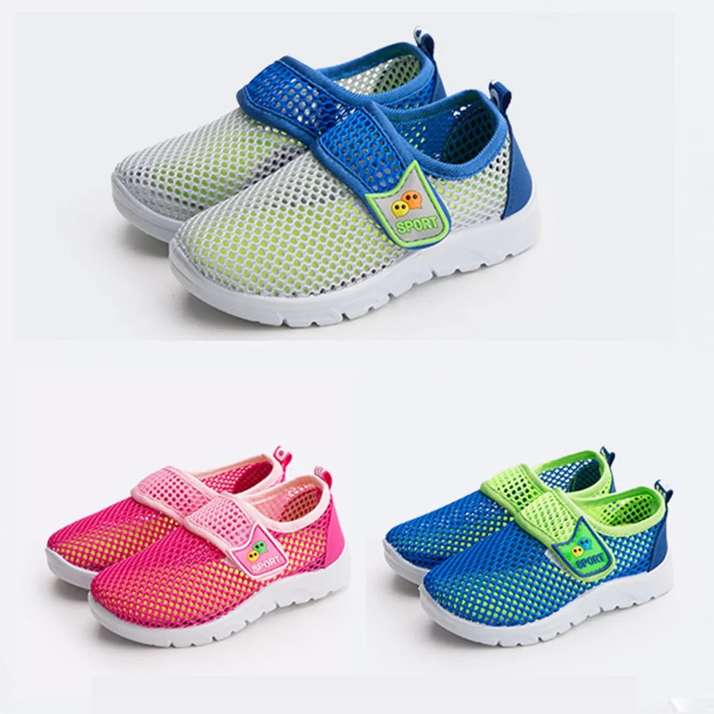 

2019 New Sport Kids Baby Shoes Soft Non-slip Infant First Walkers Mesh Breathable Baby Sneakers For Girl Boy Toddler Shoes