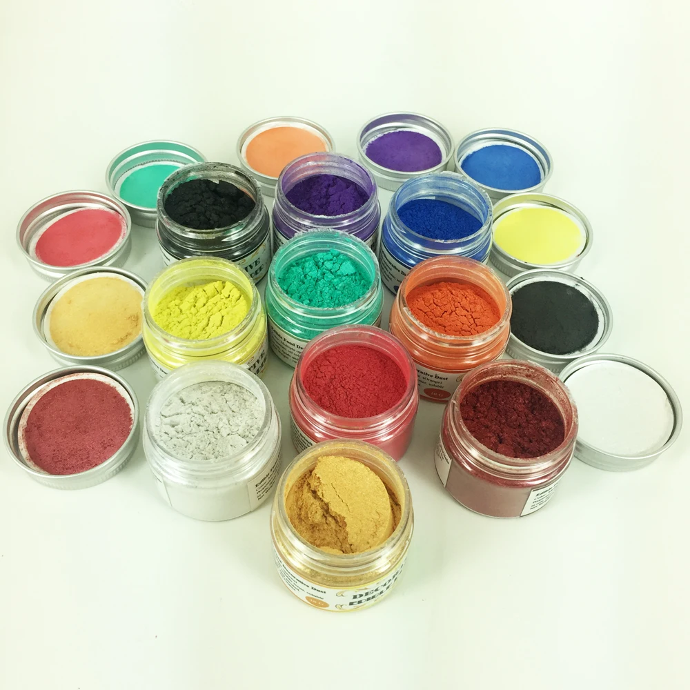 10 Colors 10 Grams per Color Edible Food Pigment Powder for decorating