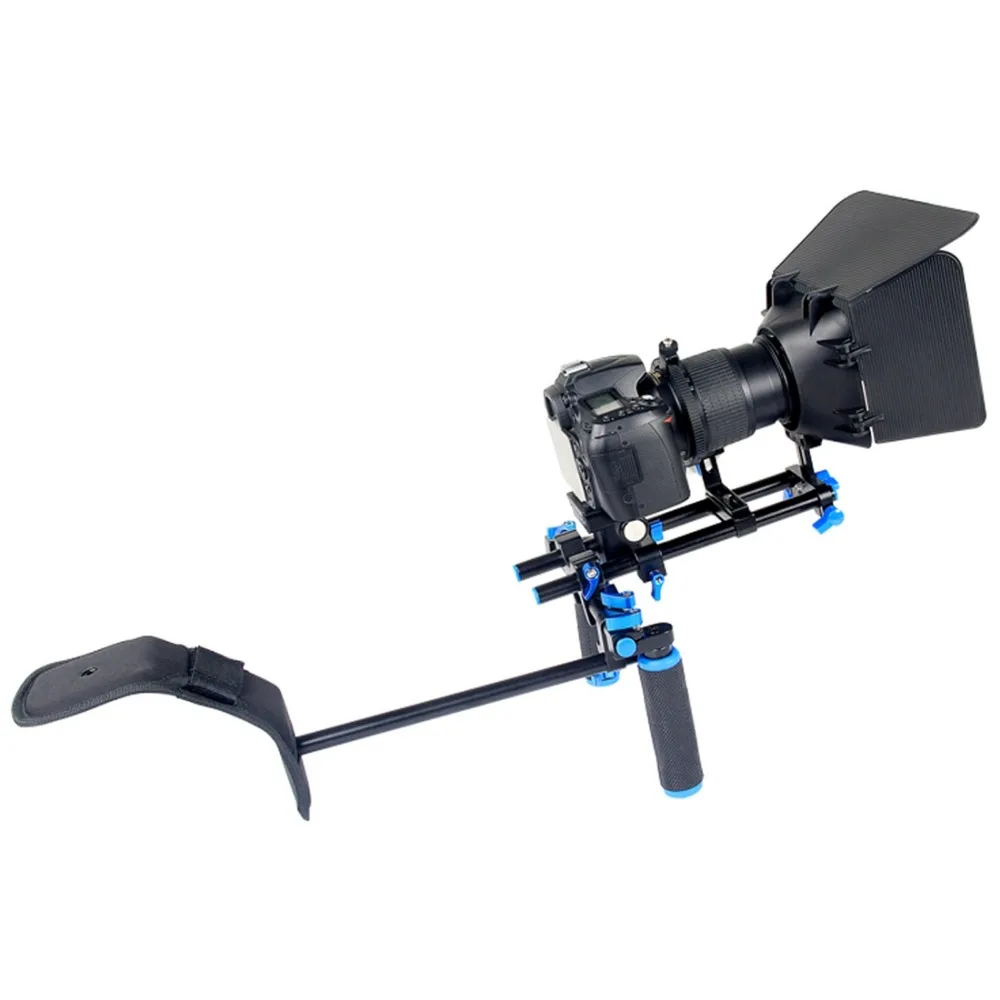 YELANGU Portable For Canon Video Stabilizer Shoulder Mount DSLR Double