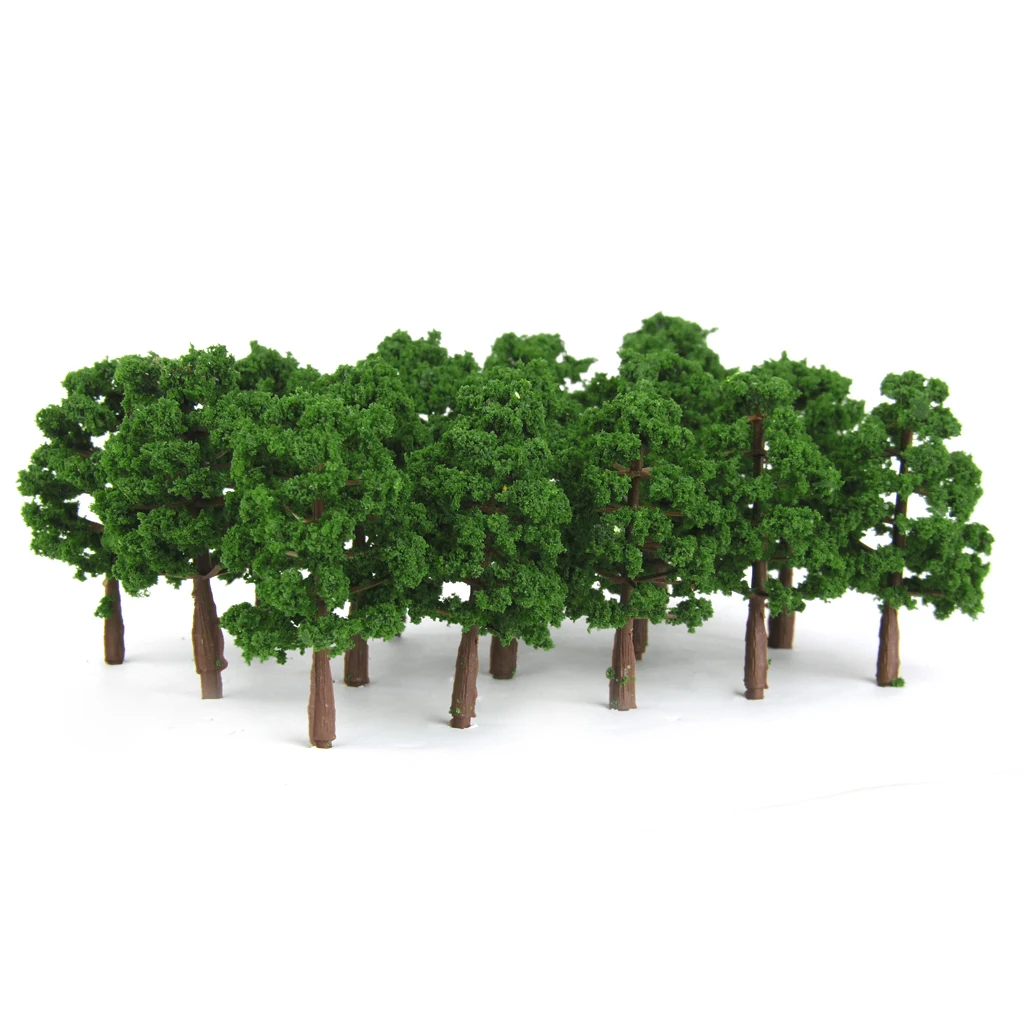 1:150  40x 100% brand new Model Trees Layout Train Railway Diorama Landscape Scenery 1:150 N Scale Plastic material