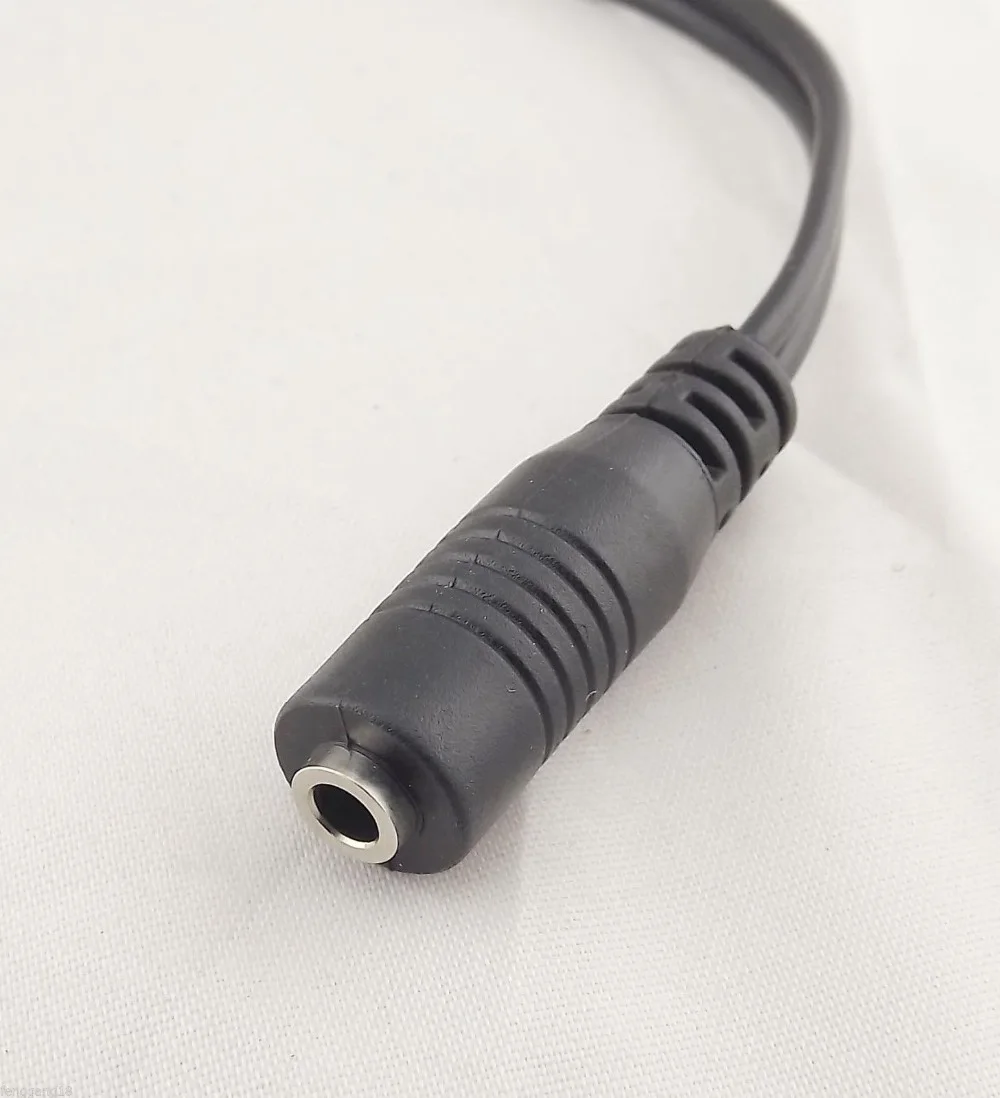 10pcs 3 5mm Stereo Female Jack To 2 RCA Male Plug Adapter Headphone Y Audio Cable 32cm