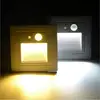 4PCS/Lot 3W Motion Sensor LED Stair Step Lights PIR Footlight Embedded Corner Wall Light Indoor Outdoor Floor Underground Lamp 4