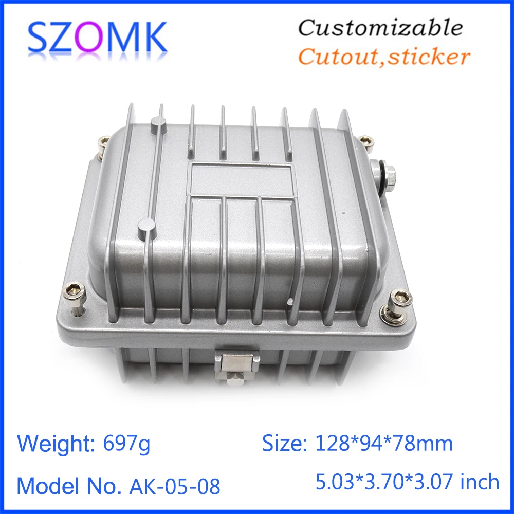 one piece Cast aluminum amplifier housing IP68 waterproof Sealed box