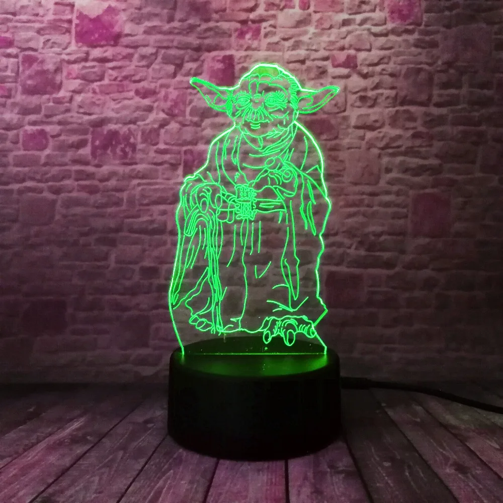 Рождественские Подарки Звездные войны трек Tie Fighter Veilleuse черный рыцарь Смарт 3D лампа для мальчиков Спальня светодиодный RGB ночные огни игрушка для декора дома