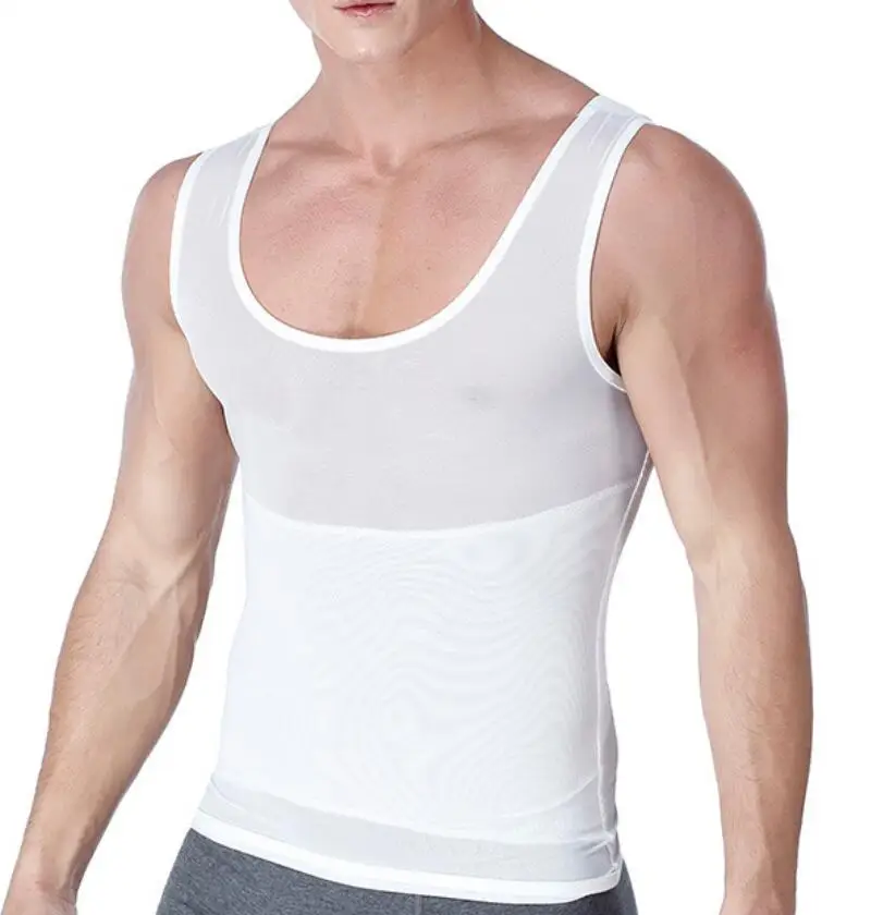 

Men Posture Corrector Shaper Gynecomastia Corset Slimming Boobs Body Shaper Compression shirt Abdomen Control Big Belly Reducer