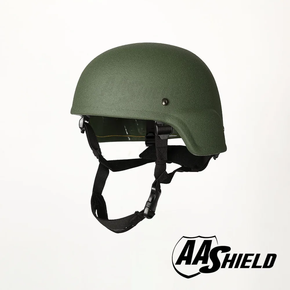 AA баллистический щит Шлем ACH MICH Тактический Teijin шлем Цвет ОД зеленый Bulletproof арамидных безопасности nij level IIIA в стиле милитари