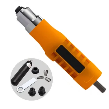 

Riveting Tool Drill Adapter Electric Rivet Nut Gun Cordless Riveter Adaptor for Electric Drill